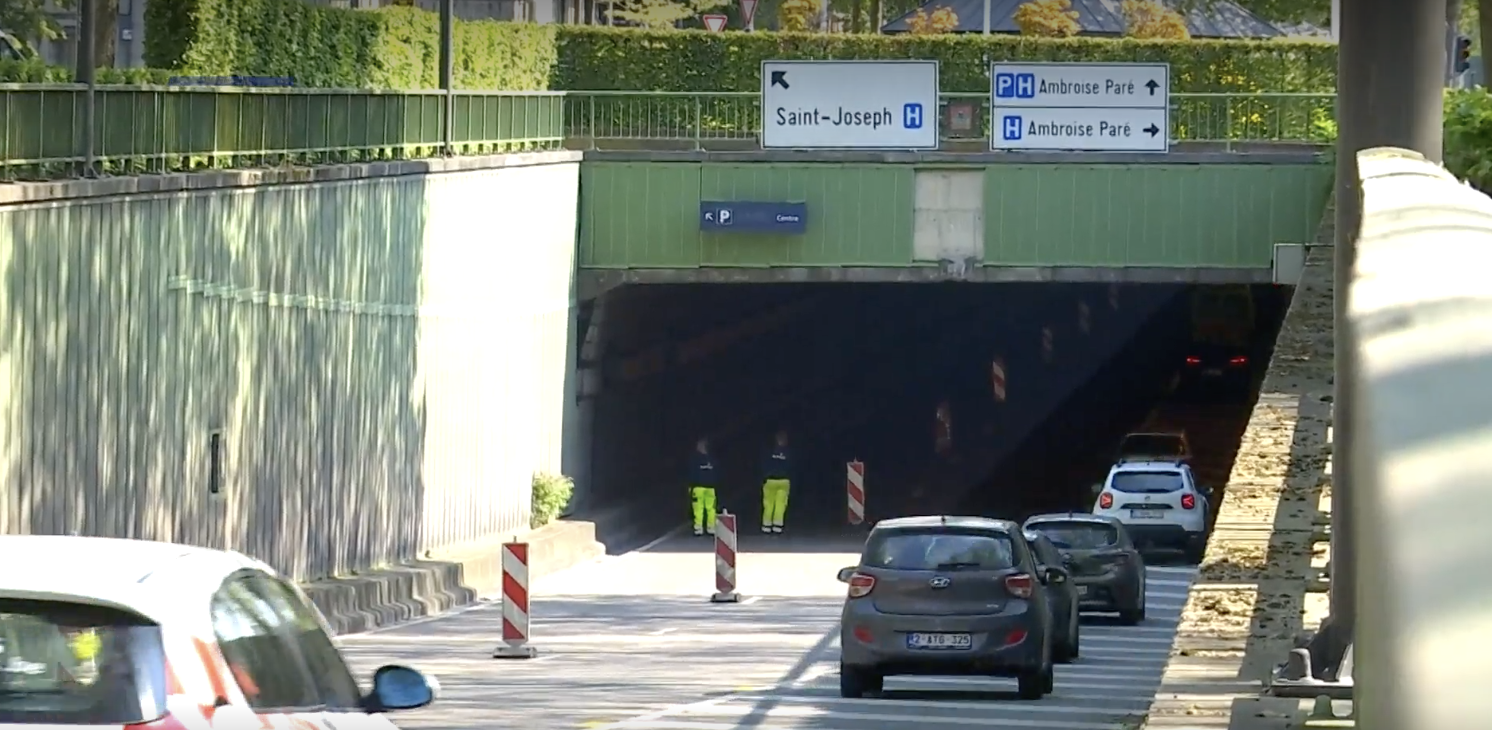 Mons - Le tunnel d'Hyon fermé durant 6 nuits en août