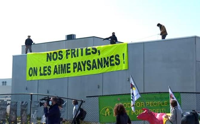 Frameries - Nouvelle action contre Clarebout Potatoes !