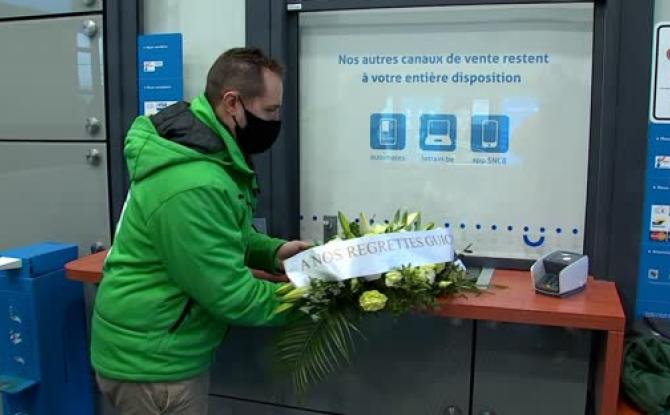 La CSC Transcom dit adieu au guichet de la gare de Saint-Ghislain