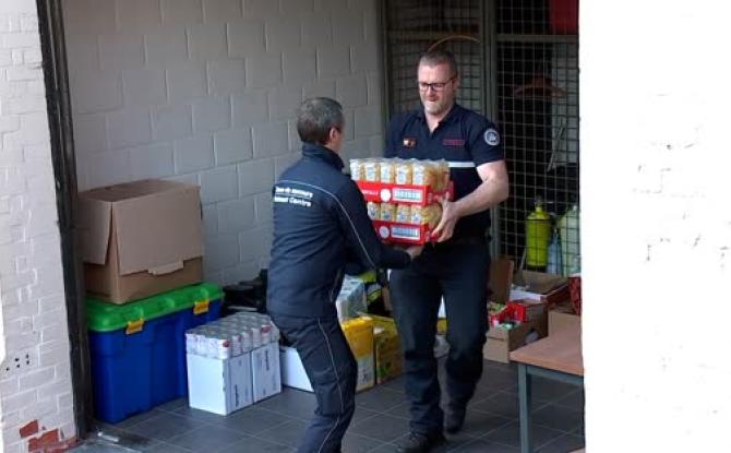 Les pompiers de la Zone de secours Hainaut Centre se mobilisent pour l'Ukraine