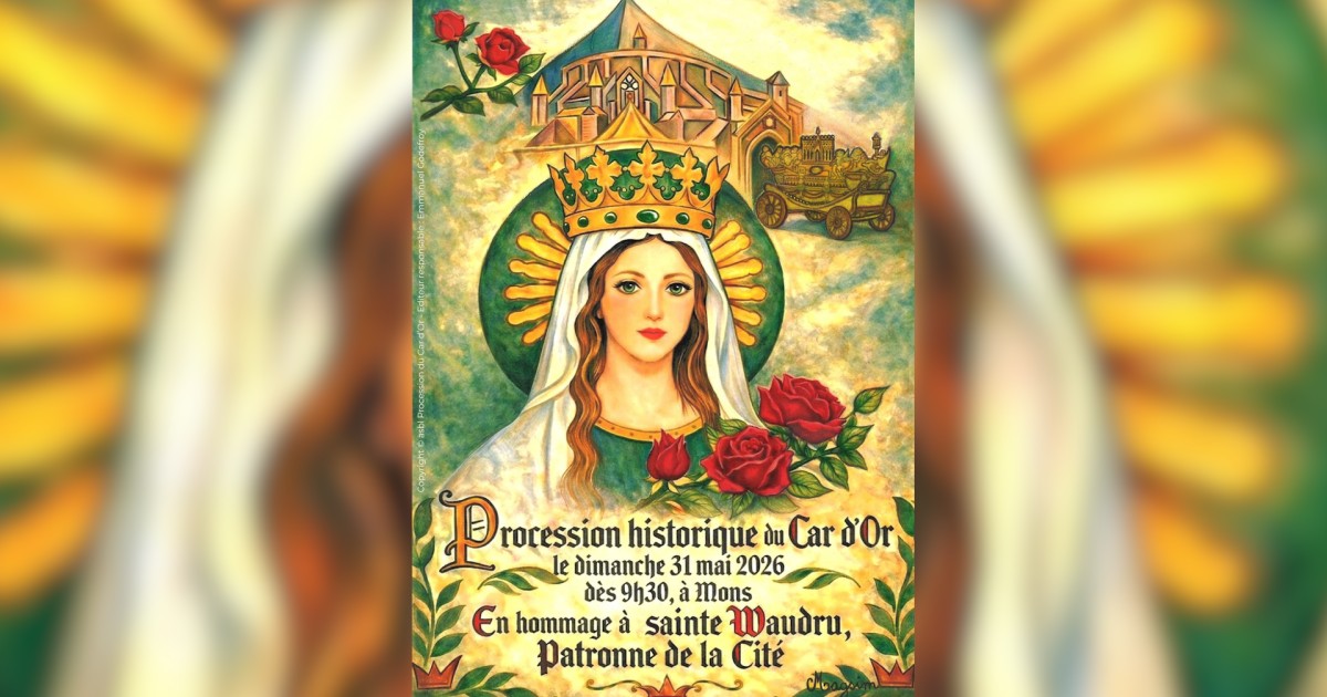 "Remettre sainte Waudru au centre de l'attention" : rencontre avec l'auteure de l'affiche de la procession 2026