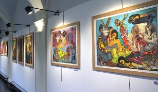 "Art en moi" : des artistes atteints d'un handicap mental exposent leurs oeuvres à Mons