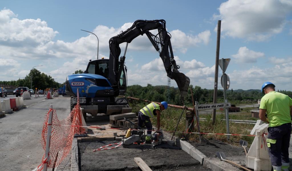 Fermeture du viaduc de Saint-Ghislain du 5 au 12 juillet: les travaux se terminent