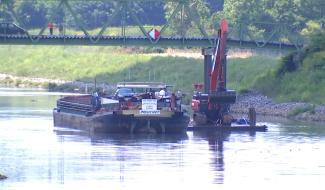 8 mois après l'inauguration, aucun bateau ne navigue sur le Canal Condé-Pommeroeul