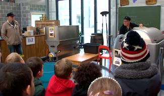 Une classe de 3ème primaire a visité le vignoble de Sirault