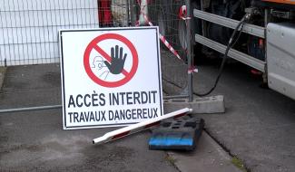 Chantier du Pont du Busteau, ouvriers malmenés