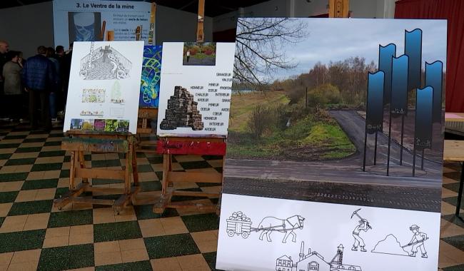 Inauguration de l'exposition sur les projets de Mémorial des Sartis