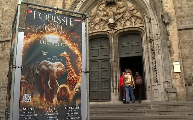 « L’Odyssée de Noël », le spectacle de Luc Petit à la collégiale Sainte-Waudru
