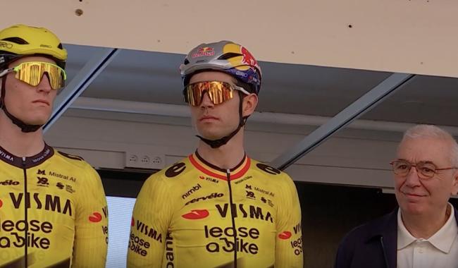 Wout Van Aert attire les fans au départ du GP Samyn 2026