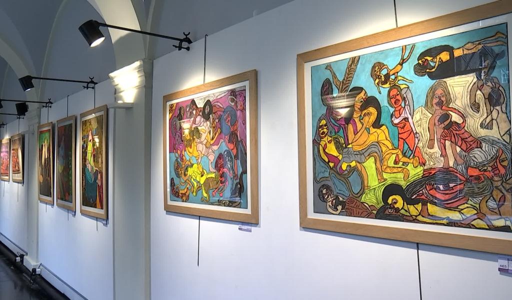 "Art en moi" : des artistes atteints d'un handicap mental exposent leurs oeuvres à Mons