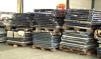 La fresque de l'ancienne gare de retour à Mons