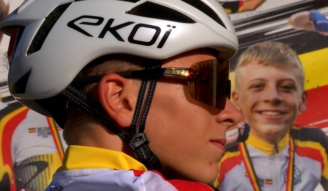 Noa Fontaine est le nouveau champion de Belgique de cyclisme sur route (U14)