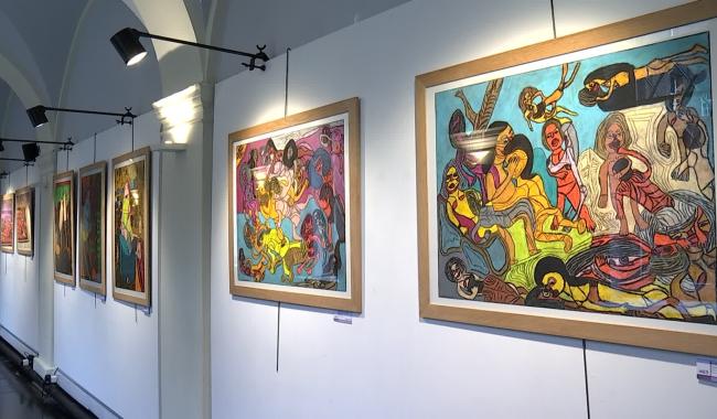"Art en moi" : des artistes atteints d'un handicap mental exposent leurs oeuvres à Mons