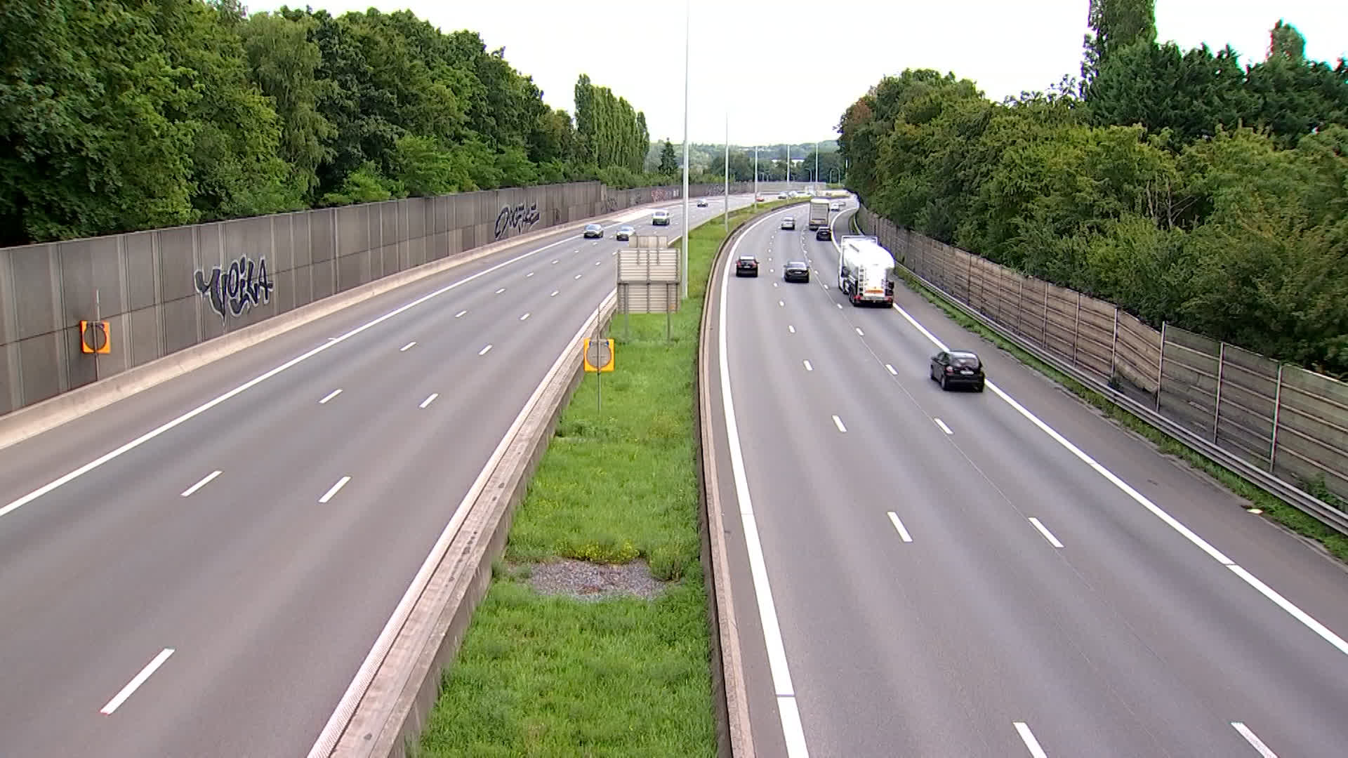 E42/E19 : des travaux de nuit pour remplacer les panneaux antibruit à hauteur de Nimy