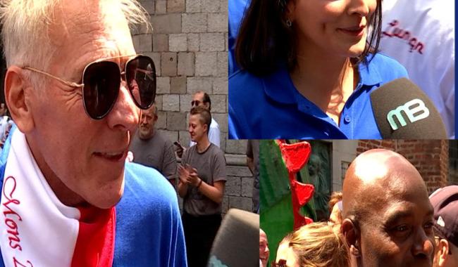 Les réactions des invités d'honneur de la Ducasse après le combat