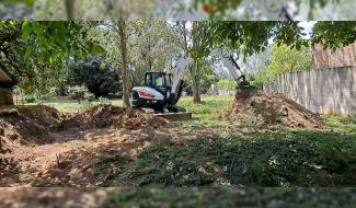 Inondations à Harmignies: les travaux d'égouttage ont débuté chez Françoise Hubin, bientôt la fin du calvaire?