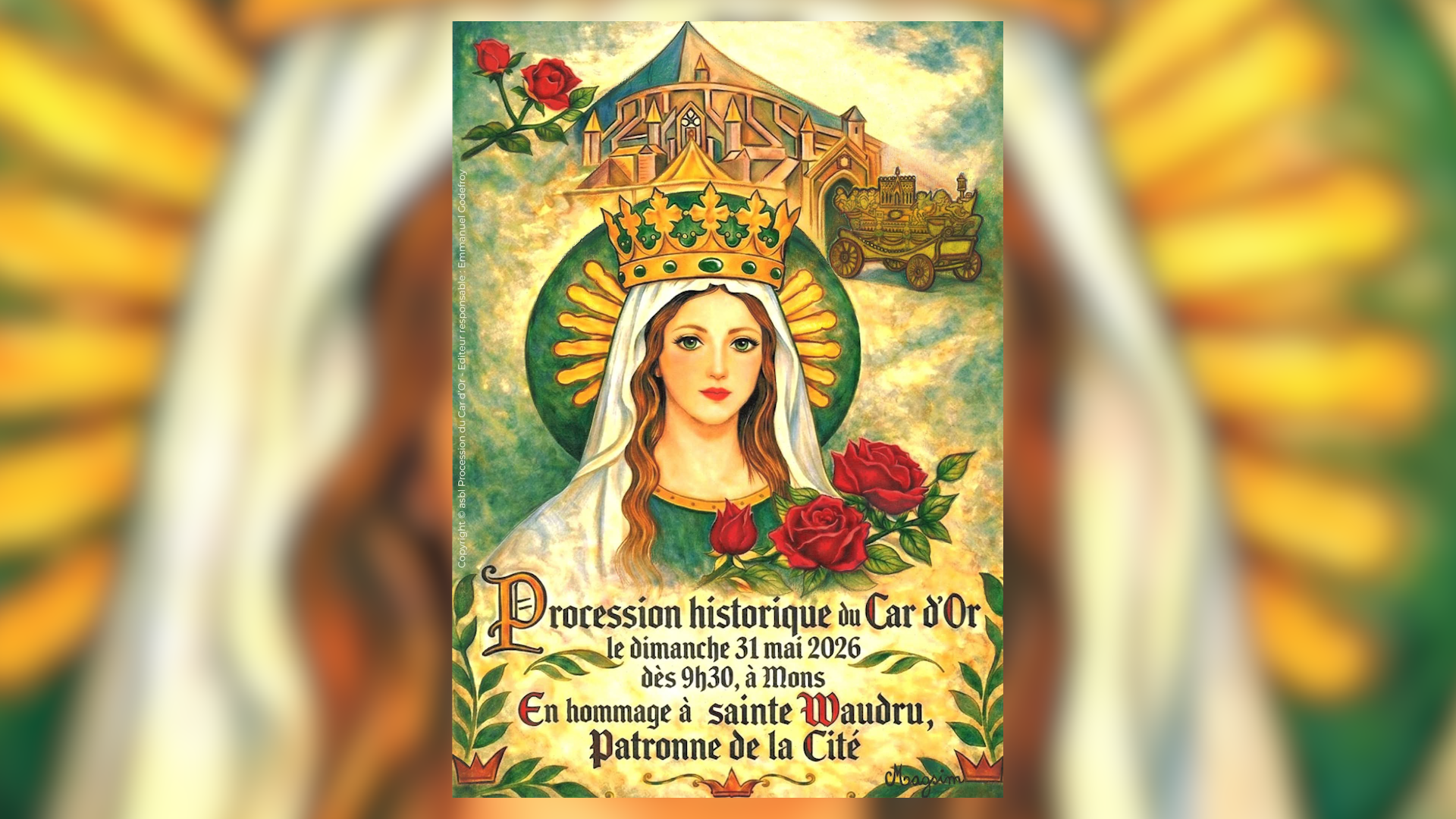 Voici l'affiche officielle de la Procession du Car d'Or 2026