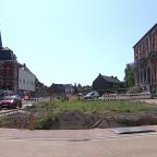 Les travaux du centre d’Hornu avancent, l’accès via les 4 pavés a été rouvert