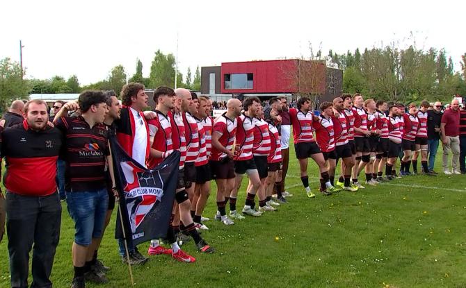 Rugby (D3) : Le RC Mons s'impose contre le Kibubu et célèbre son titre de champion ! (53-12)
