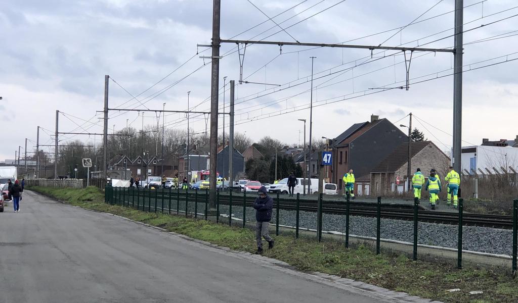Une personne heurtée par un train à Quaregnon