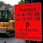 Travaux rue des Arquebusiers à Mons : circulation perturbée jusqu’au 13 mai