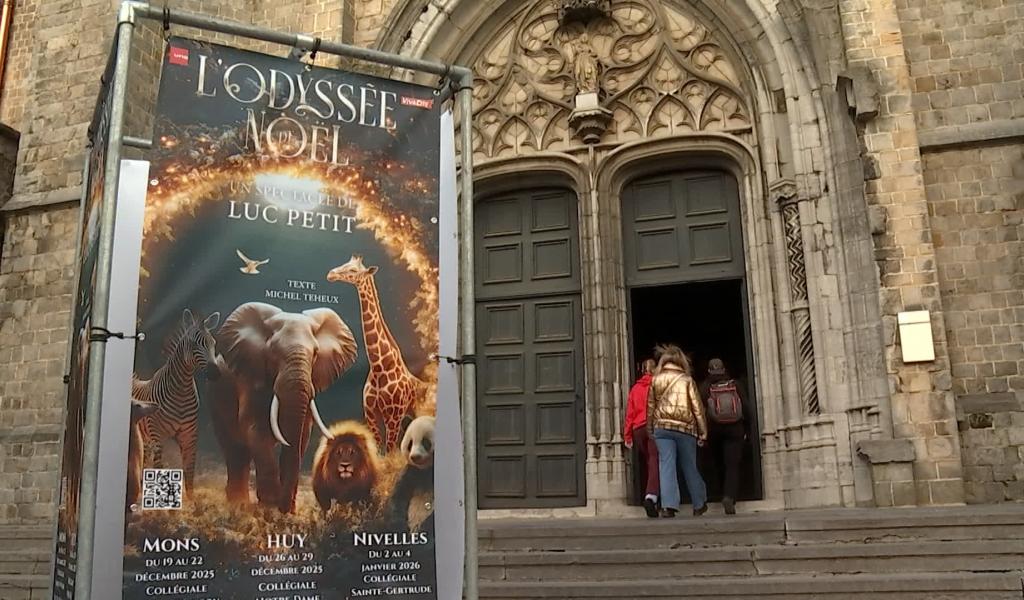 « L’Odyssée de Noël », le spectacle de Luc Petit à la collégiale Sainte-Waudru
