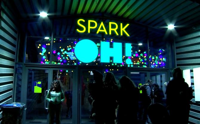 Frameries : SparkOH! illuminé pour Mons en Lumières
