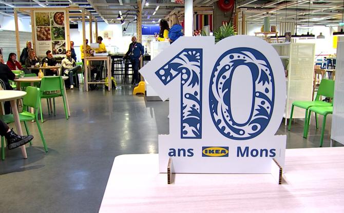 Ikea célèbre ses 10 ans de présence à Mons
