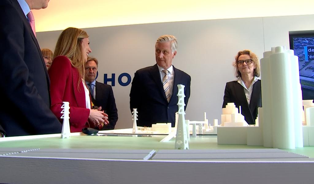 Holcim Obourg : le Roi Philippe découvre le projet GO4ZERO
