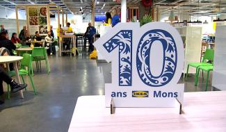 Ikea célèbre ses 10 ans de présence à Mons