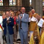 Mons: La dernière cérémonie de remontée de la chasse pour le doyen André Minet