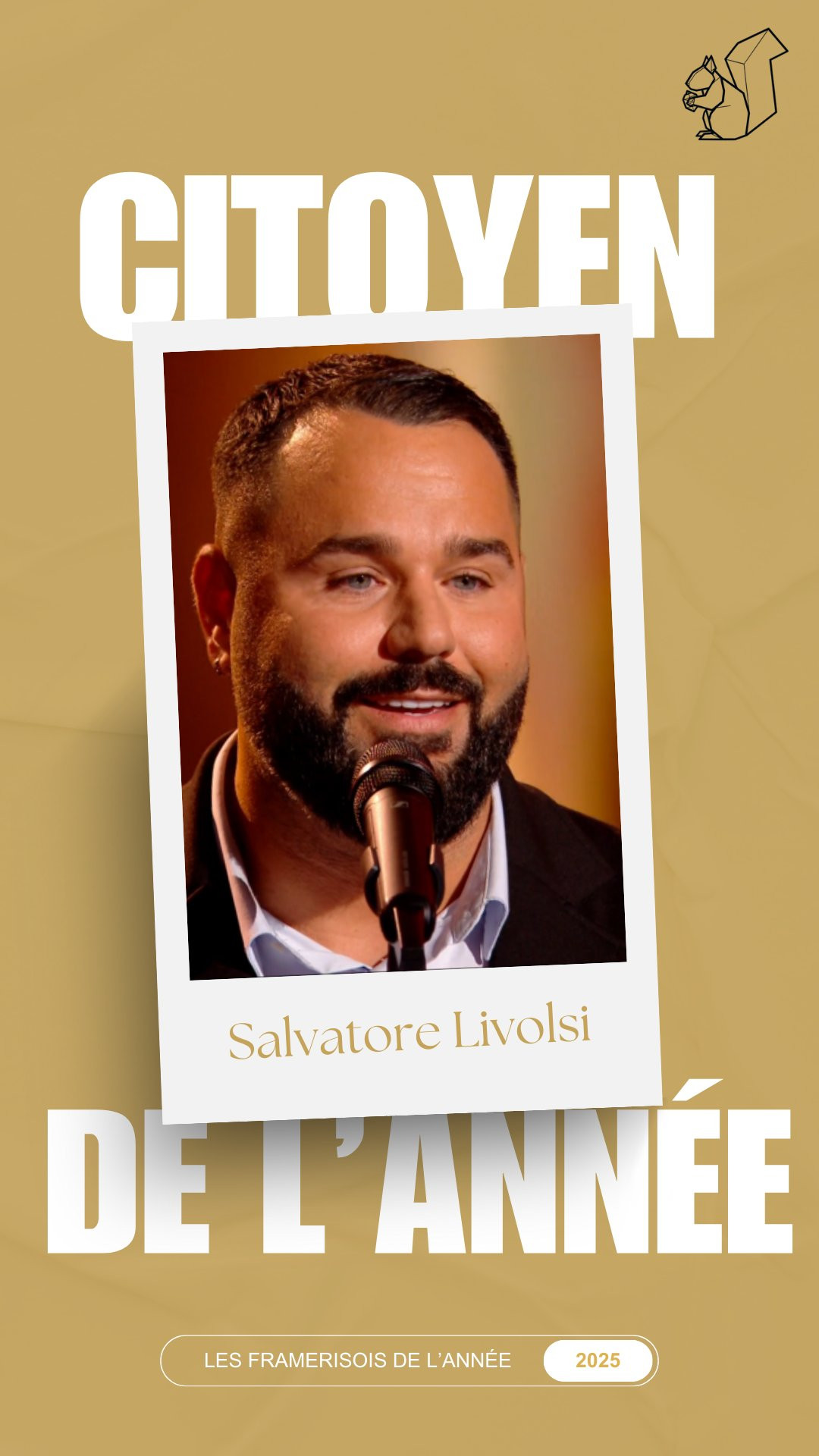 Les Framerisois de l'année sont connus: Salvatore Livolsi élu "citoyen de l'année"