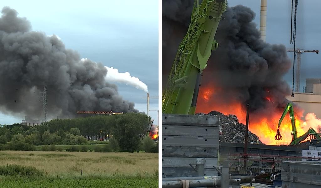 Obourg : l’incendie survenu sur le site de Cometsambre est complètement éteint
