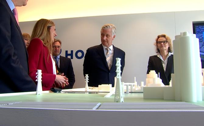 Holcim Obourg : le Roi Philippe découvre le projet GO4ZERO