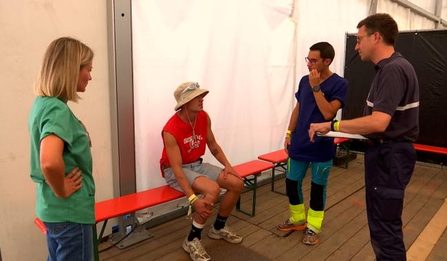 Dour Festival - Au coeur du dispositif de la Croix-Rouge