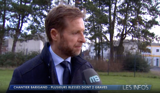 Ghlin : effondrement de la toiture de l'école Barigand, Nicolas Martin fait état de la situation