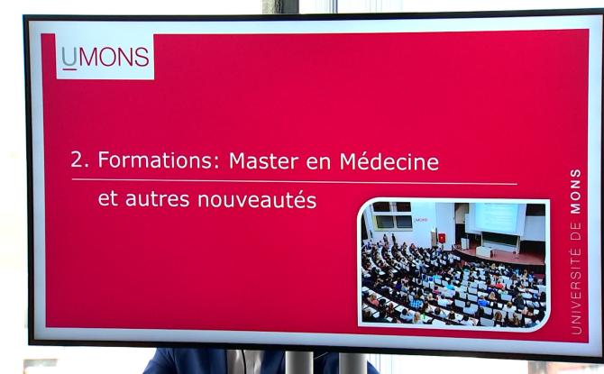 UMons - Master en médecine et déménagement au programme!