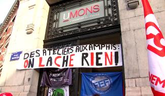 Université en colère : mobilisation à Warocqué