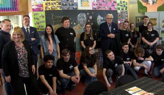 Le prince Laurent en visite à l’école secondaire spécialisée de Quaregnon