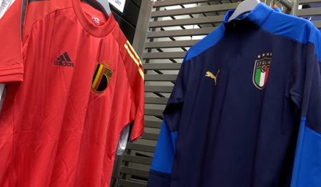 Belgique-Italie : On s'arrache le maillot des 2 équipes