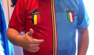 Hornu : Julien Dupont crée des maillots de foot binationaux