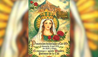 "Remettre sainte Waudru au centre de l'attention" : rencontre avec l'auteure de l'affiche de la procession 2026