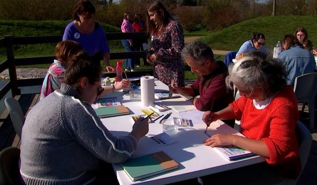 À la rencontre de l'eau et de l'art, une activitè pour les journées Wallonnes de l'eau