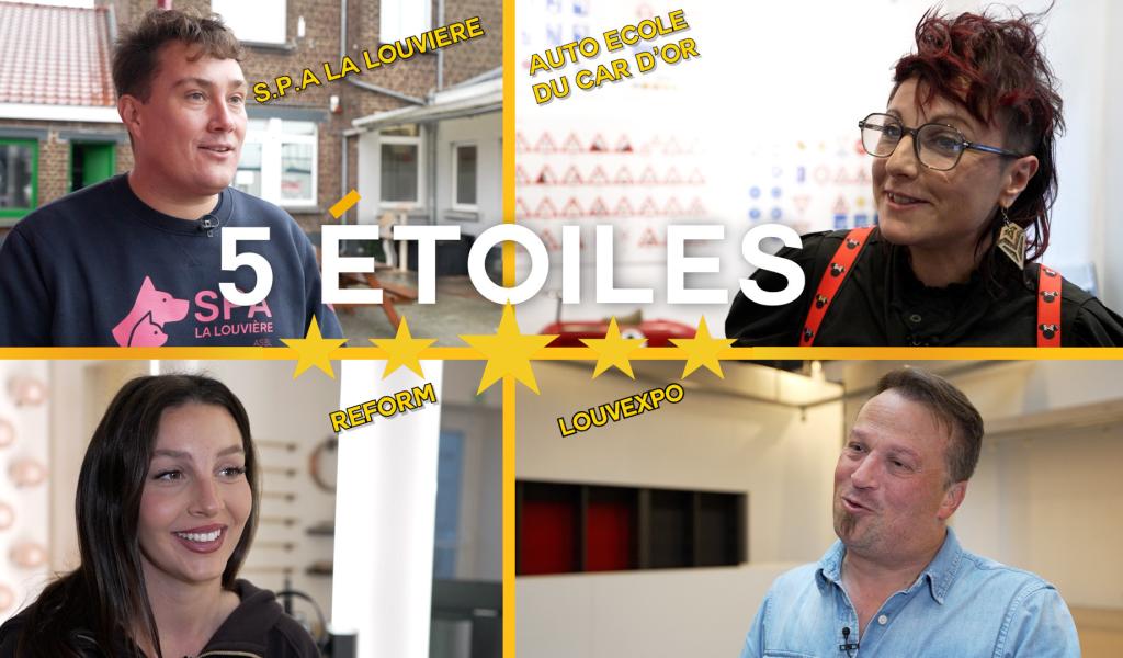 5 étoiles - S.P.A La Louviere - Auto Ecole du Car D'Or - Reform - Louvexpo