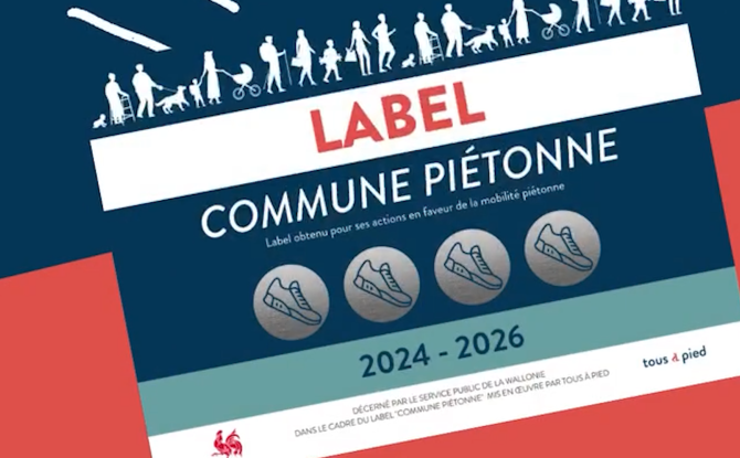 Honnelles et Jurbise reçoivent le label "Commune Piétonne"