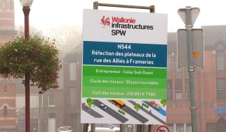 Frameries : les travaux rue des Alliés ont débuté