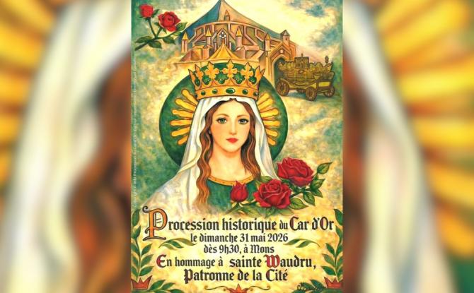 "Remettre sainte Waudru au centre de l'attention" : rencontre avec l'auteure de l'affiche de la procession 2026