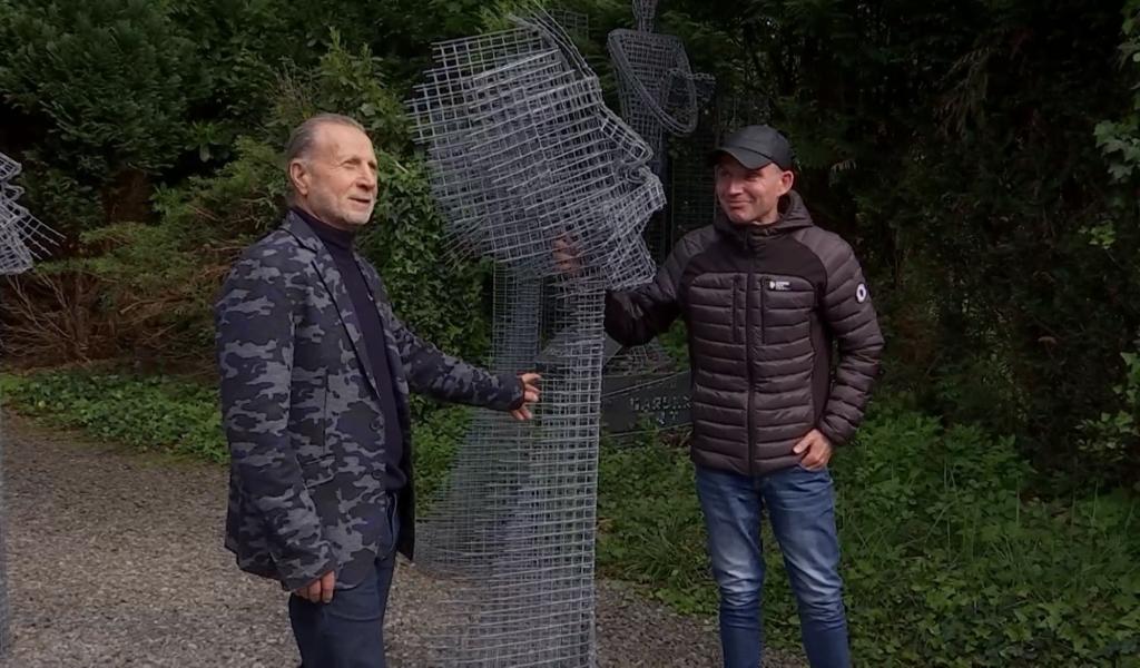 Ghlin : À bientôt 70 ans, Pietro d'Avolio crée des sculptures en métal et enchaine les marathons