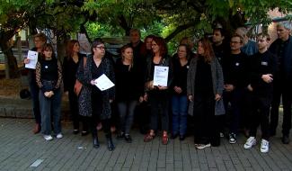 Institut St Ferdinand : une action symbolique de protestation a eu lieu avant la réunion de parent ce vendredi