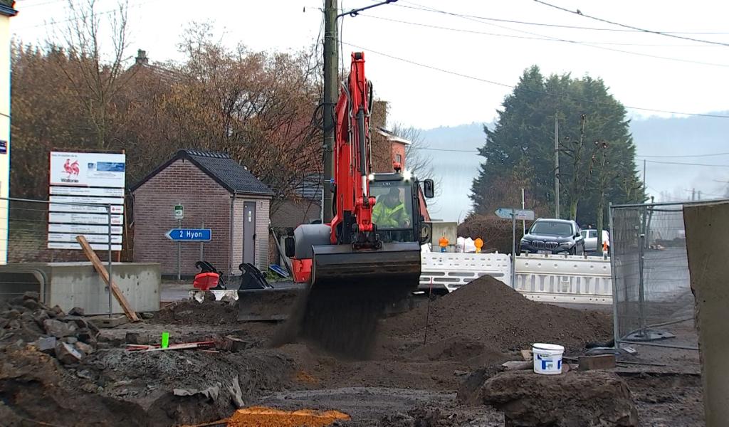 Mesvin - Lancement des gros travaux de la rue Brunehaut
